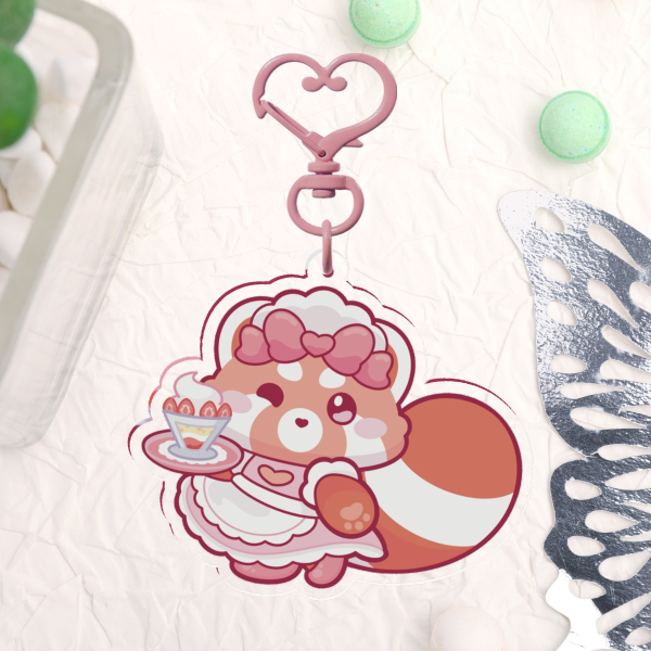 Azu Bean Maid Keychain