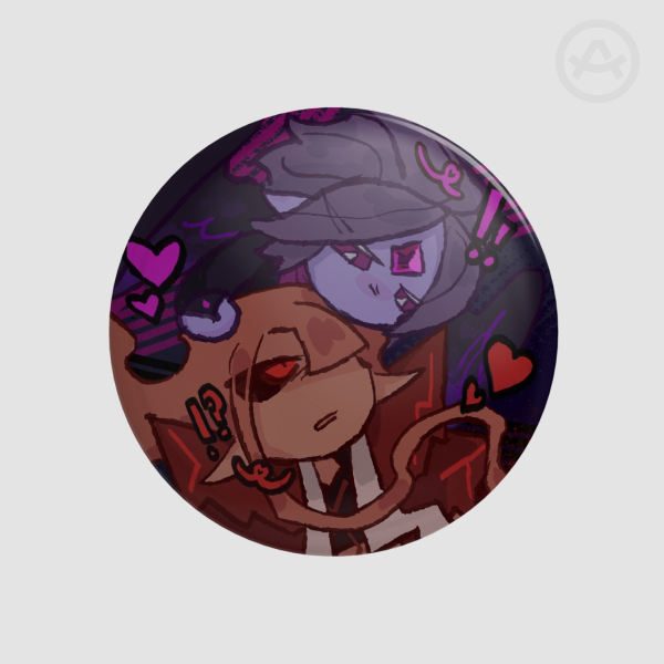 Ashraven Button Pin