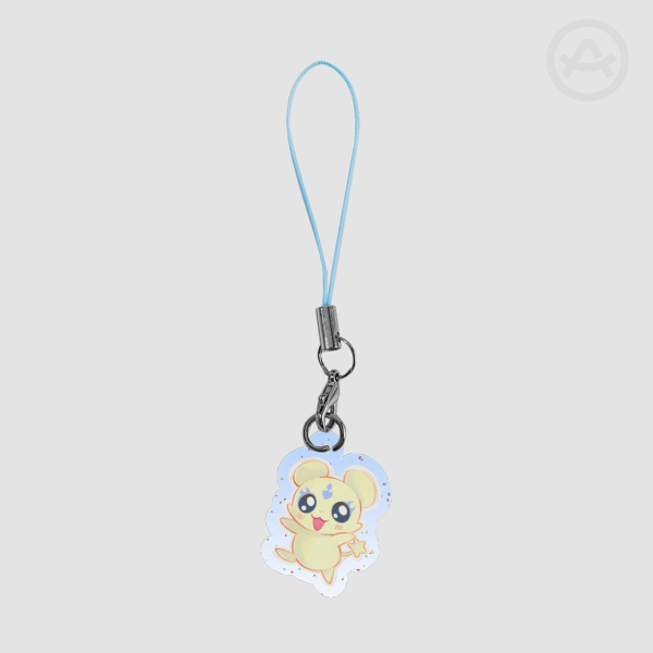 Glitter phone charm