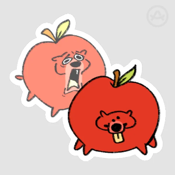 Crashing Out Internally Bapple || Silly Sticker
