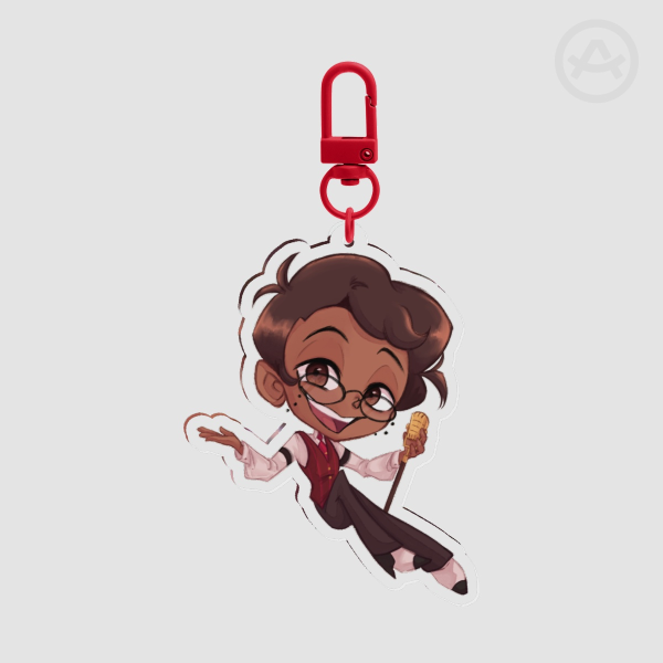 Acrylic Keychain Human Alastor Radio Host