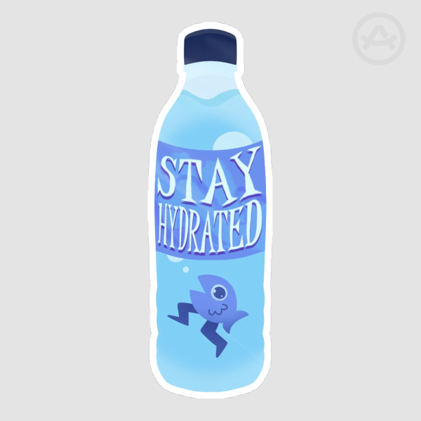 Stay Hydrated Fish Sticker