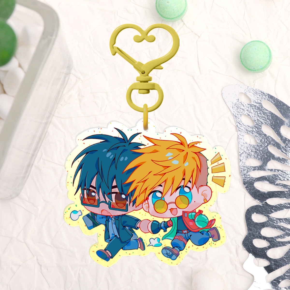 acrylic charm - on the run!