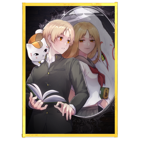 Natsume Reiko | Art Boards with Gold-edged - 5.8" x8.3"(148x210mm)