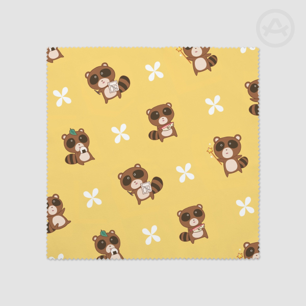 Tanuki Glasses Wipe Cloth