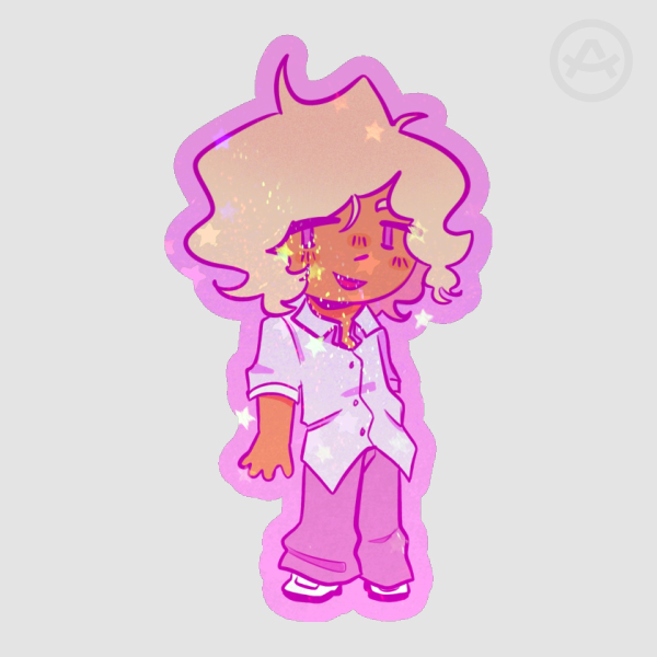 Joshua Kiryu - Matching Colored Edge Holographic Sticker