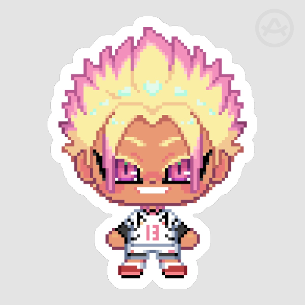 Pixel Chibi Shidou Ryusei - Die Cut Sticker