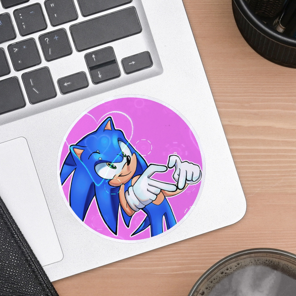Sonic Die Cut Sticker