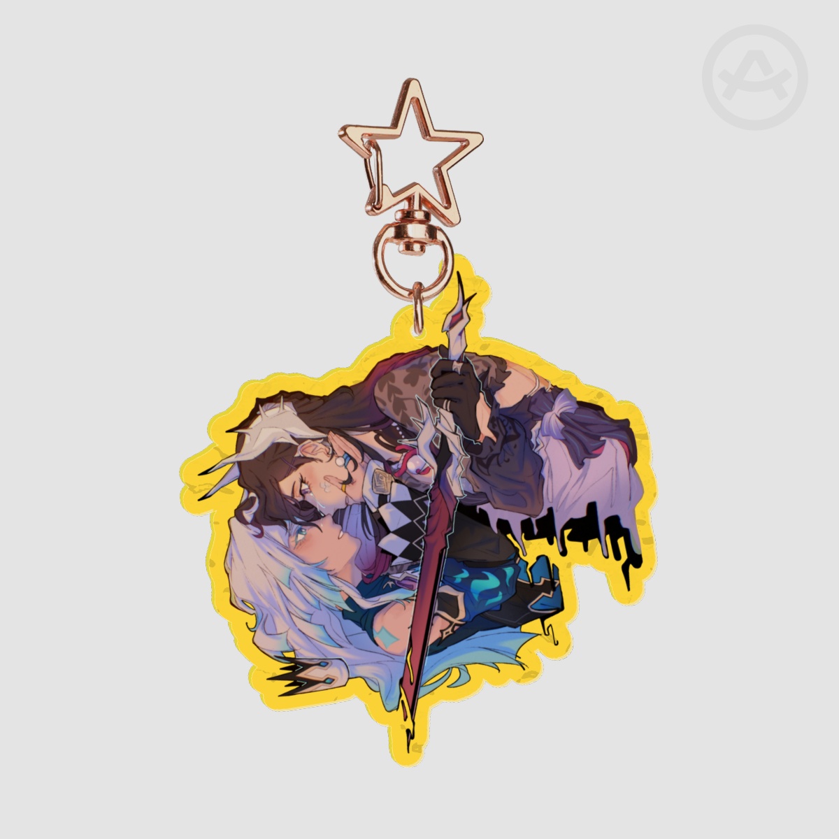 cerysilens ripple keychain