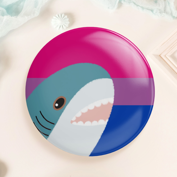 Blahaj Bi flag | Pride pin