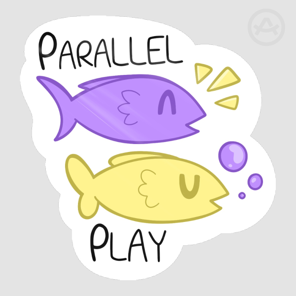 Parallel Play Fish Sticker
