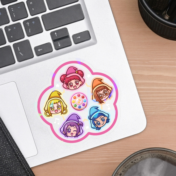Magical Doremi Clear Hologram Sticker