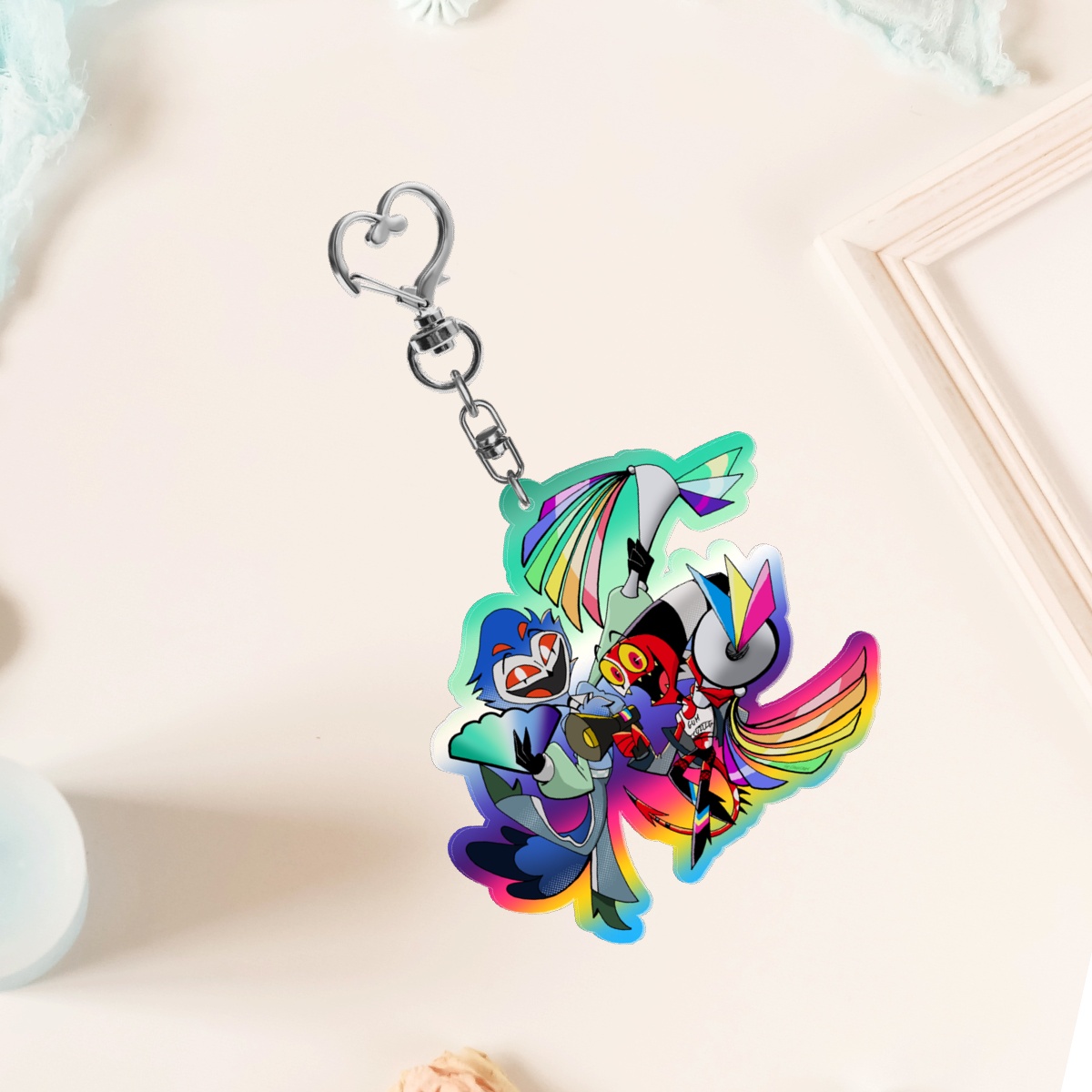 Hellaverse Pride Clear Acrylic Keychains