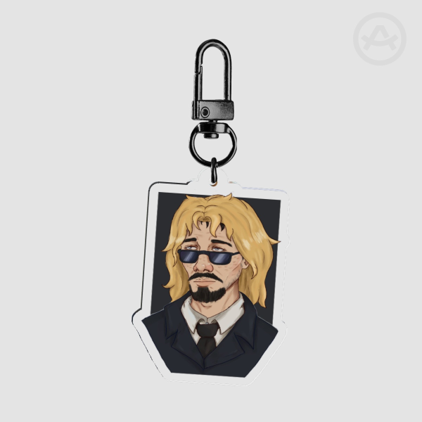 The Man with Sunglasses Keychain
