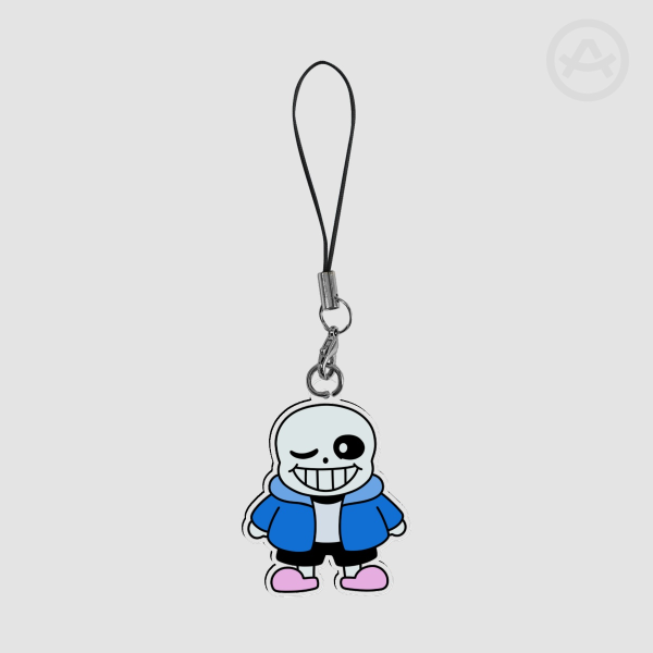 Sans mini phone charm