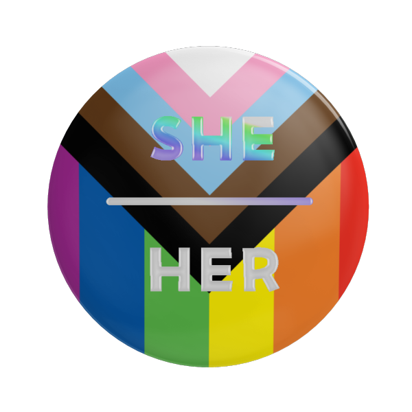Pride She/Her Pin
