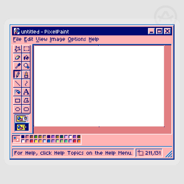 PixelPaint Sticker
