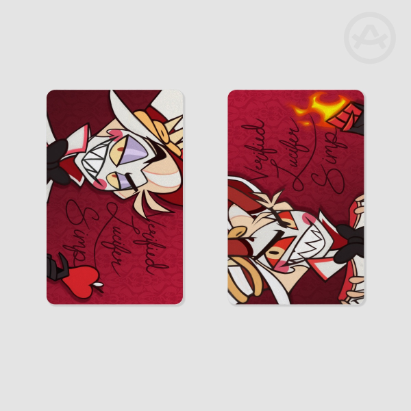 Verified Lucifer Simp Demon Form - Pearl paper Photocard
