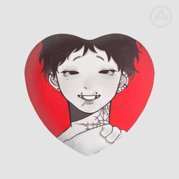 Kaito Heart Shape Plush Badge