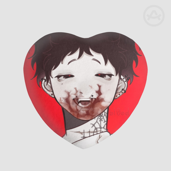 Kaito Heart Shape Plush Badge