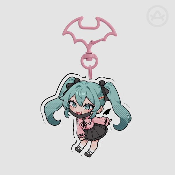 'The Vampire' Hatsune Miku Clear Acrylic Keychain