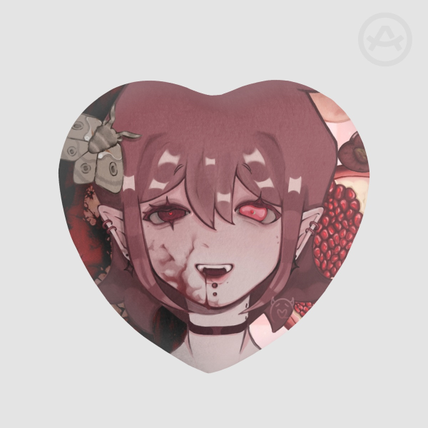 Reddy (Sona) Heart Shape Plush Badge
