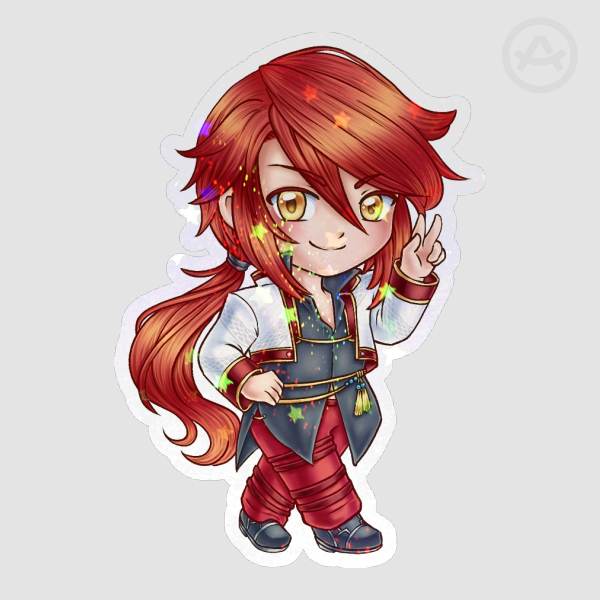 Aaron Die Cut Stickers