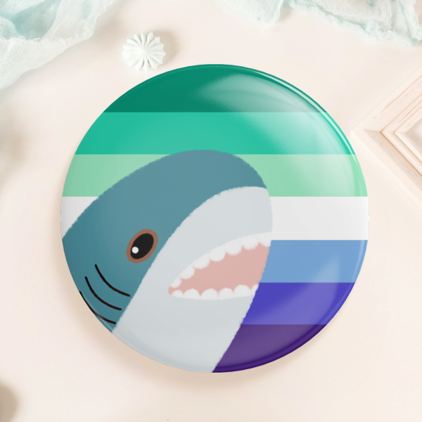 Blahaj Gay flag | Pride pin