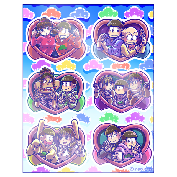 Oso-san Ships Sticker Sheet