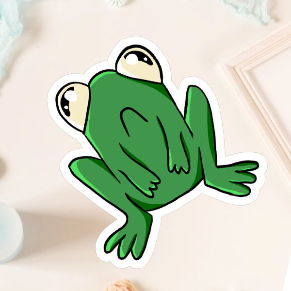 Angy Fwog Sticker