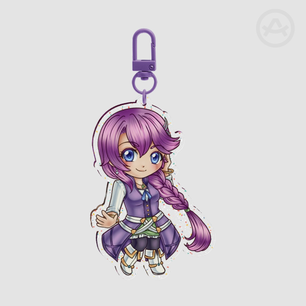 Glitter Acrylic Keychains