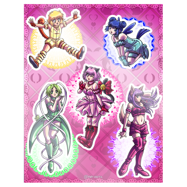 TMM Mew Mews Stickers Sheet