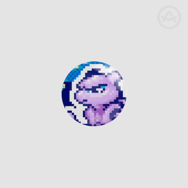 Mewtwo Button Pin
