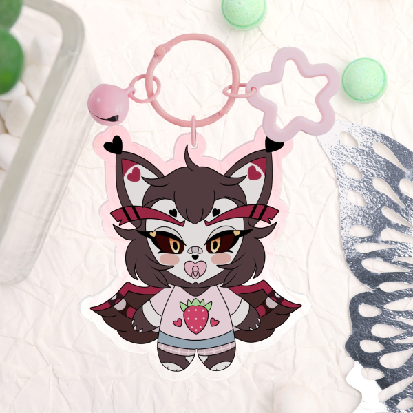 Husk Hazbin Hotel baby keychain