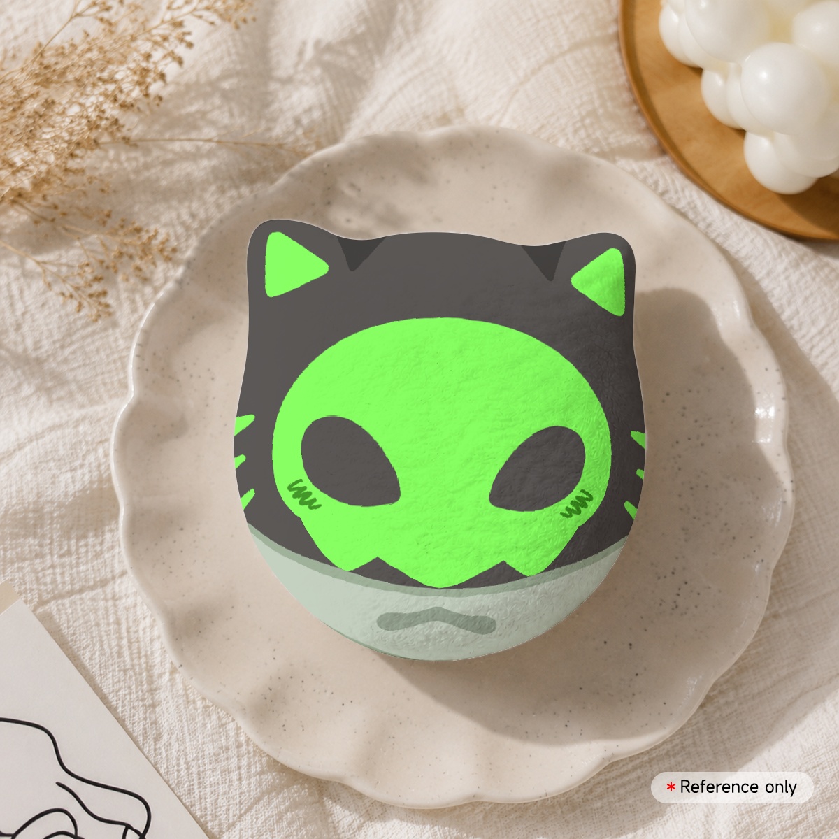 Cat Rust Plush Badge