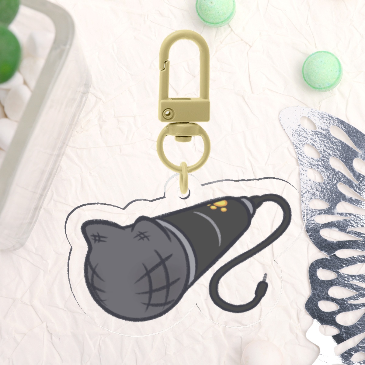 PNG Mike Kitty Charm