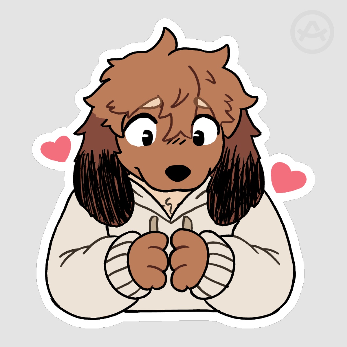 Noy Cute 🐶🩲 - 3" Die Cut Stickers
