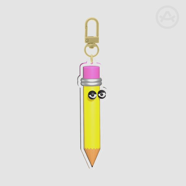 Mr. Write Clear Acrylic Keychain