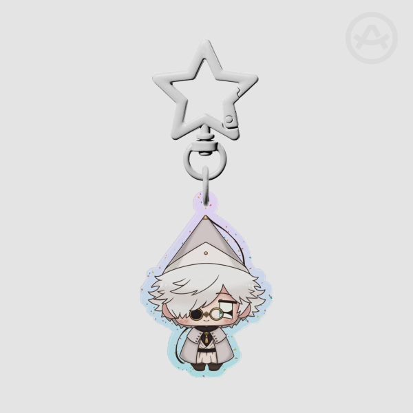 Qifrey Glitter Acrylic Keychains