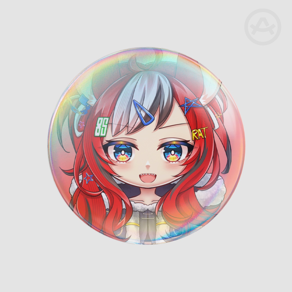 HOLOLIVE EN Promise - Cape ver. Hakos Baelz | 58mm Round Badge Button Pin