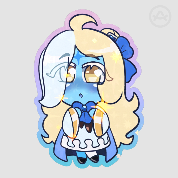 Blue Cream Chibi Sticker