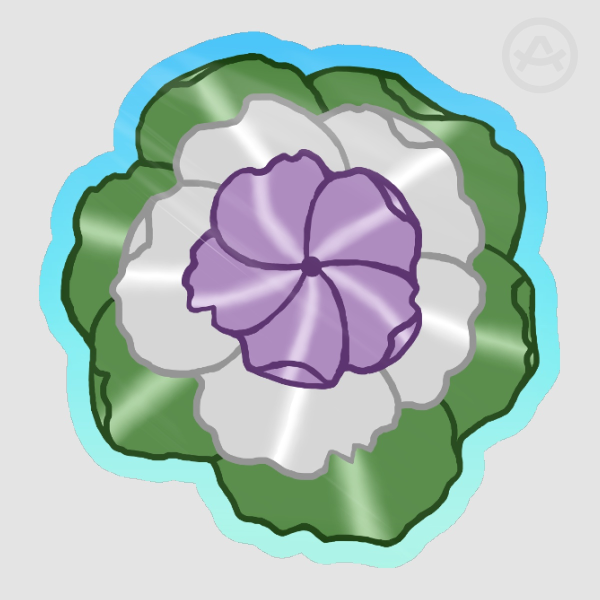 Pride Flower Genderqueer Die Cut Stickers