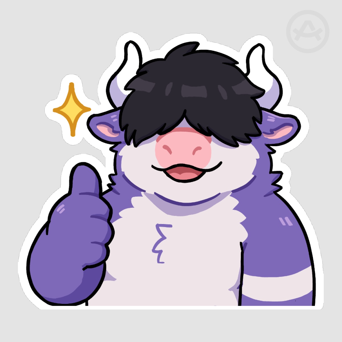 Beefy OK 🐄 - 3" Die Cut Stickers