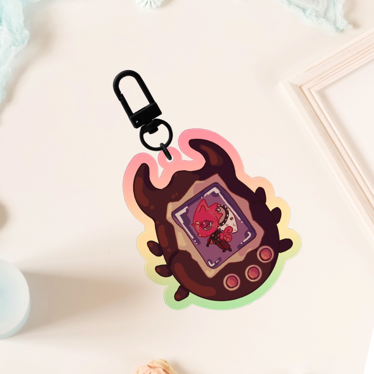 Chameleon tama Keychain