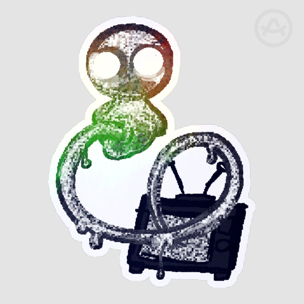[THE BINDING OF ISAAC] Dogma Rainbow-Holo Die-Cut Sticker