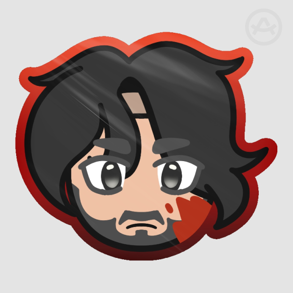 Simon - Colored Edge Die Cut Stickers