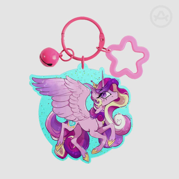 CADANCE Glitter Acrylic Keychain