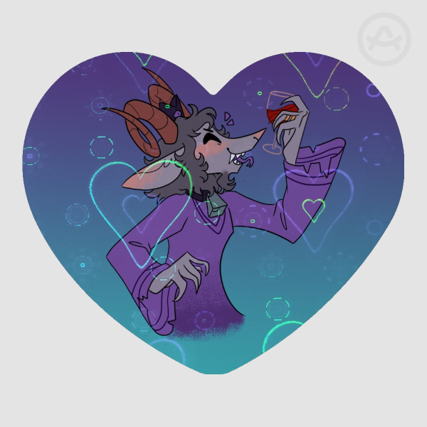 Wedding Drink Goat! - Die Cut Sticker