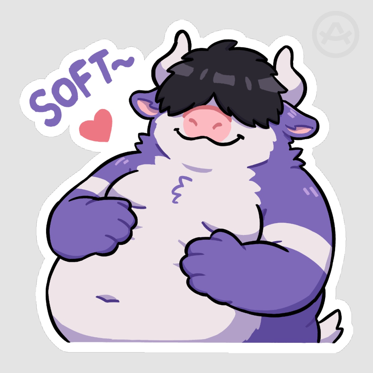 Beefy Soft 🐄 - 3" Die Cut Stickers