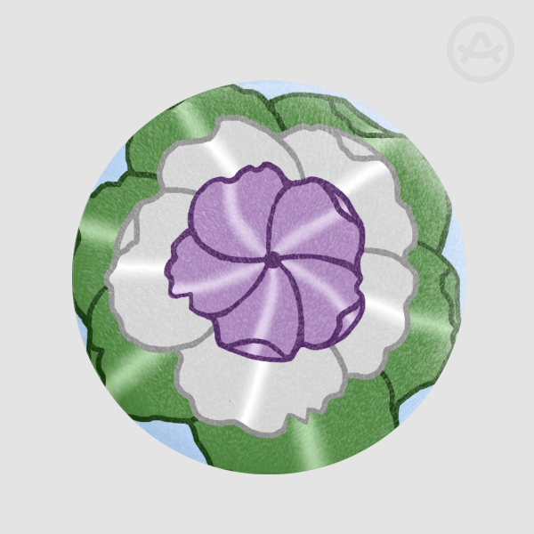 Pride Flower Genderqueer Plush Badges